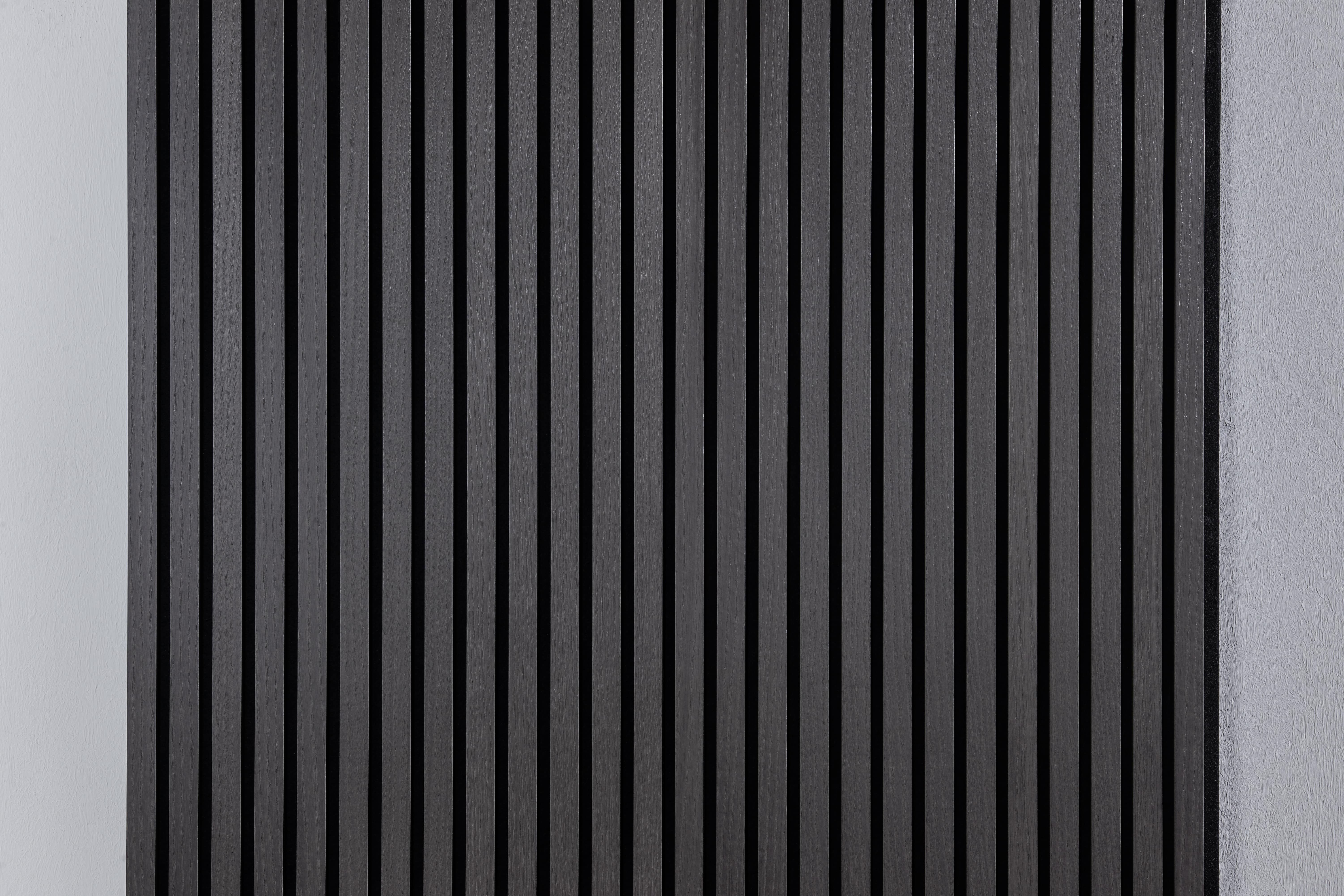 Akustikpaneel Eiche Schwarz (240 cm | 300 cm) Akustikpaneel Eiche Schwarz (240 cm | 300 cm)